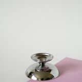 Set of 6 vintage stainless steel ice cream cups, triangular feet, Design, 1970, 9 x 4.5 cm