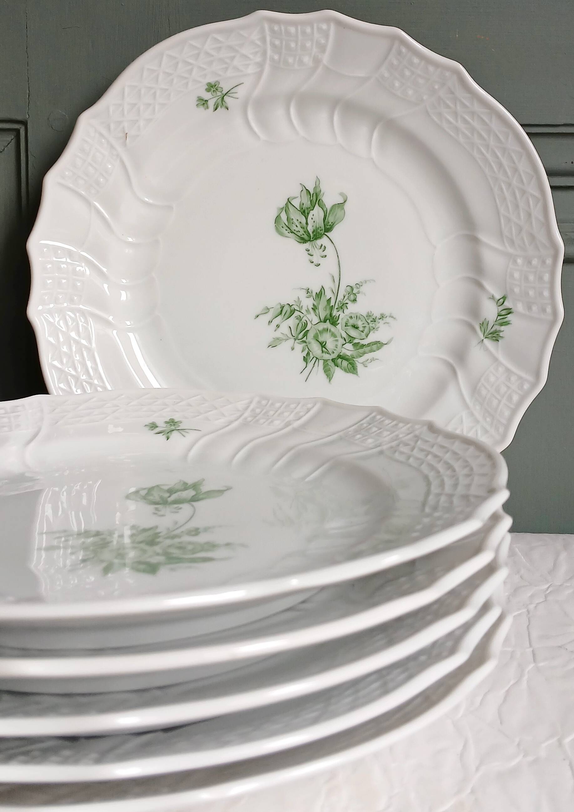 Set of 6 plates hutschenreuther germany dresden 1966