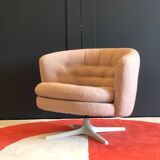 Vintage Scandinavian swivel armchair from the 70s