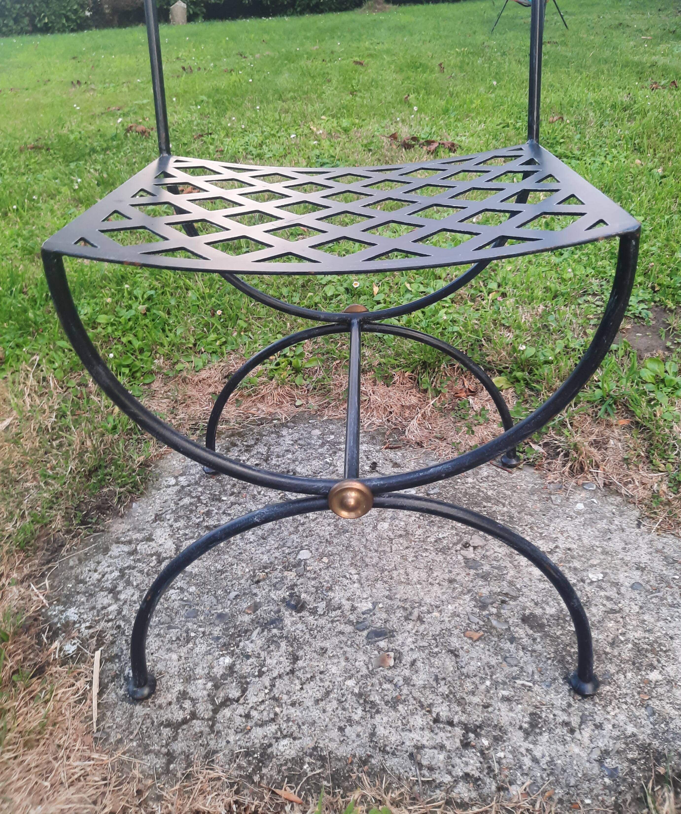 Serie de 6 chaises en acier