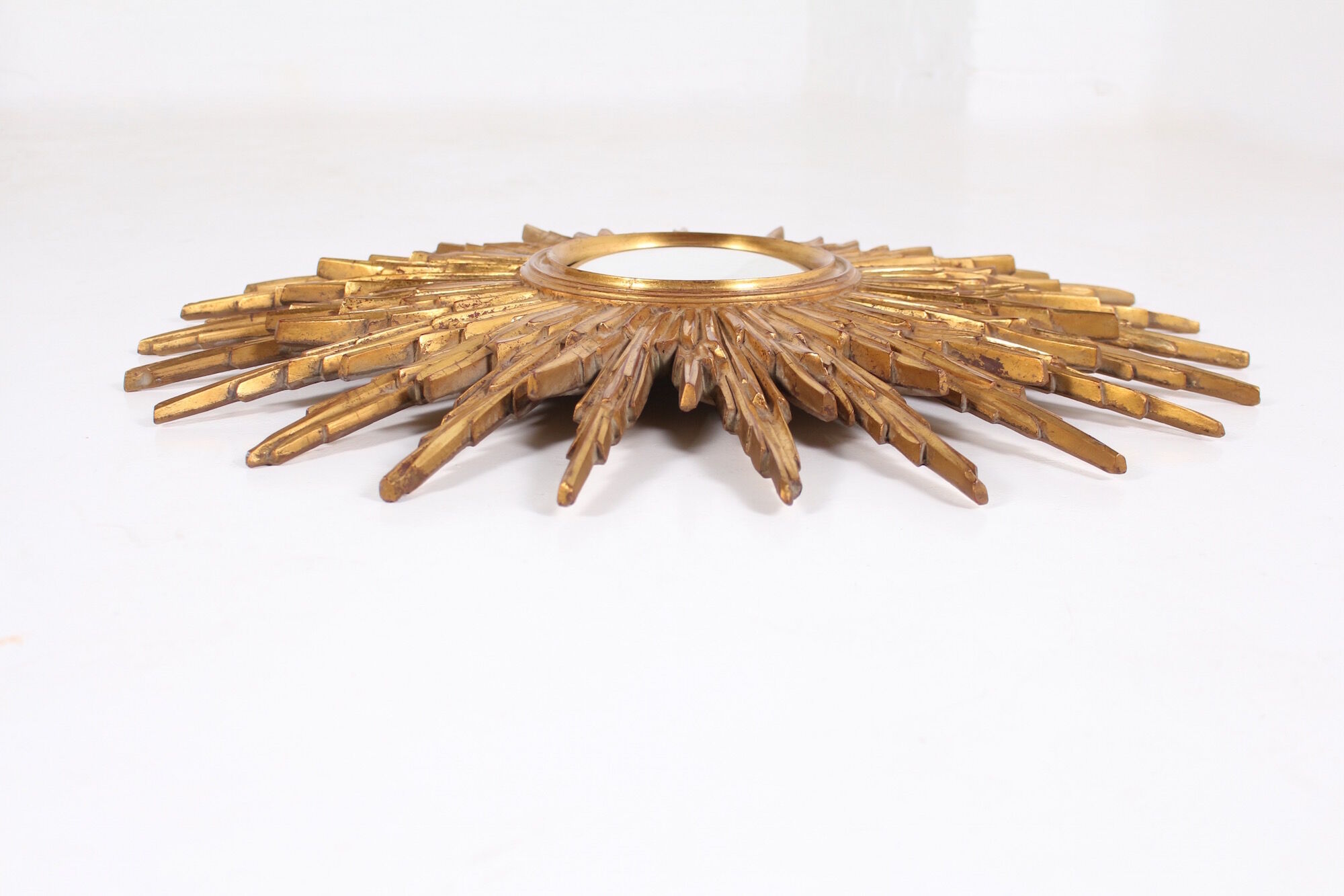 Mirror golden sun convex witch eye 80 x 80 cm