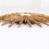 Mirror golden sun convex witch eye 80 x 80 cm