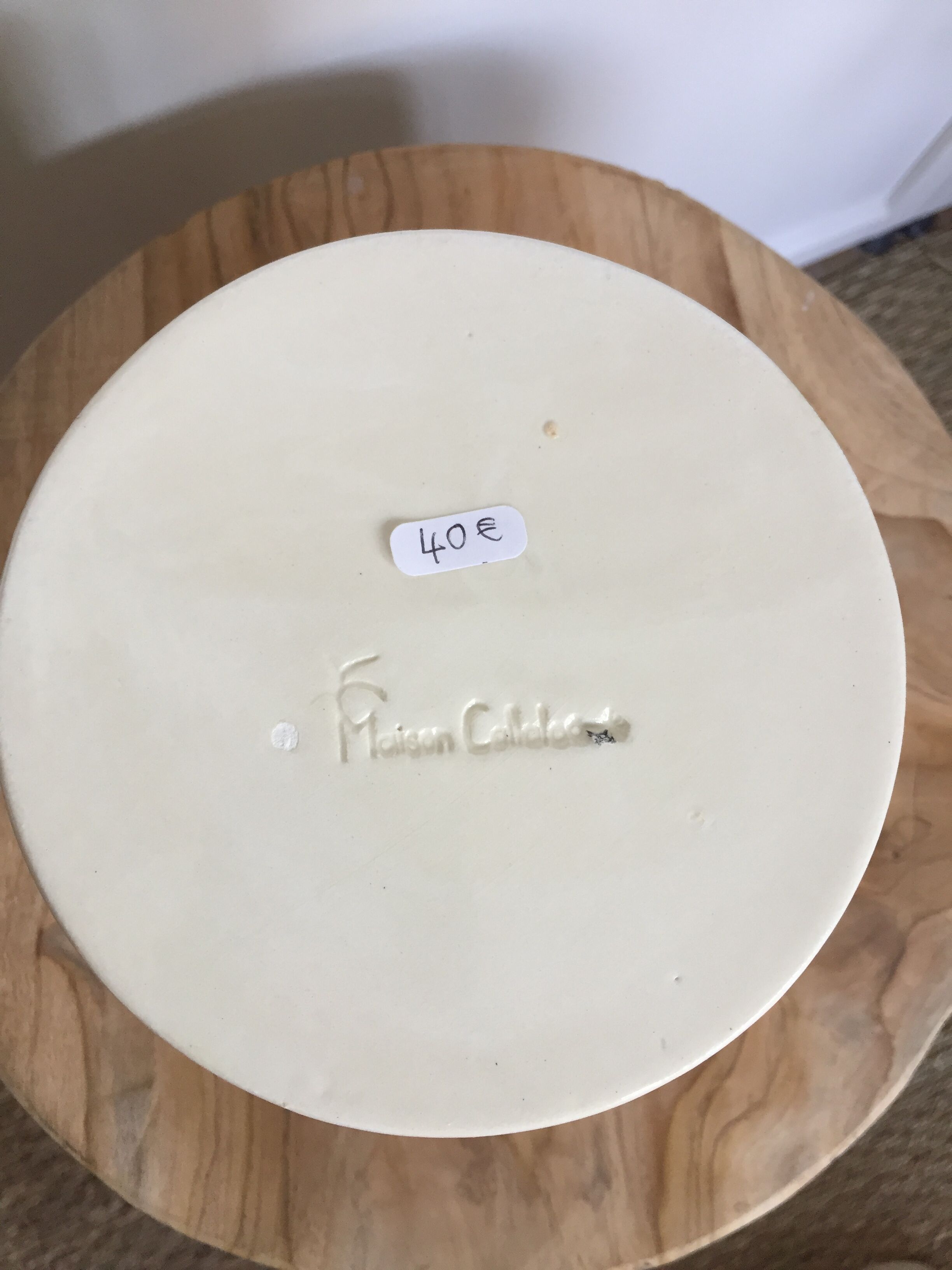 Hand-painted glazed ceramic box