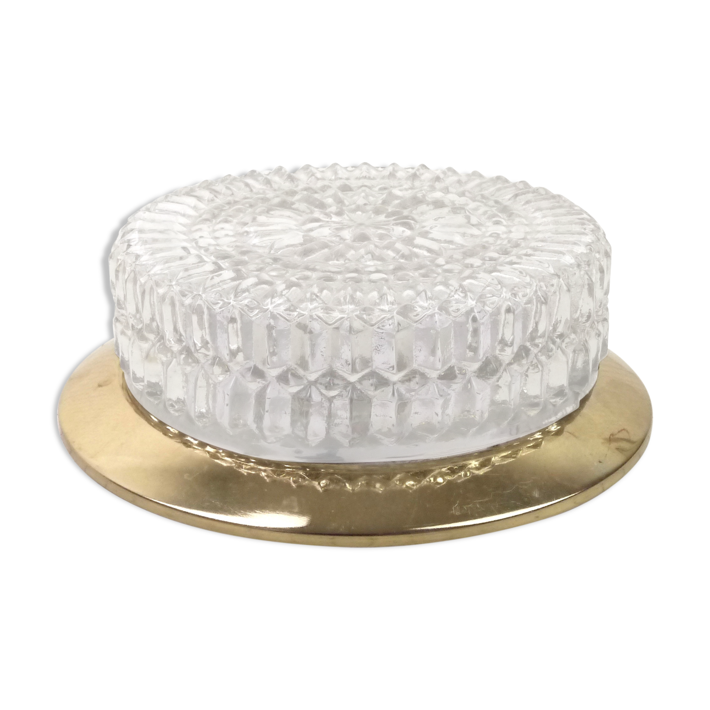 Plafonnier chiselled glass