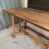 Solid wood table or console.