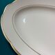Oval dish white faience and golden edge  Villeroy and Boch