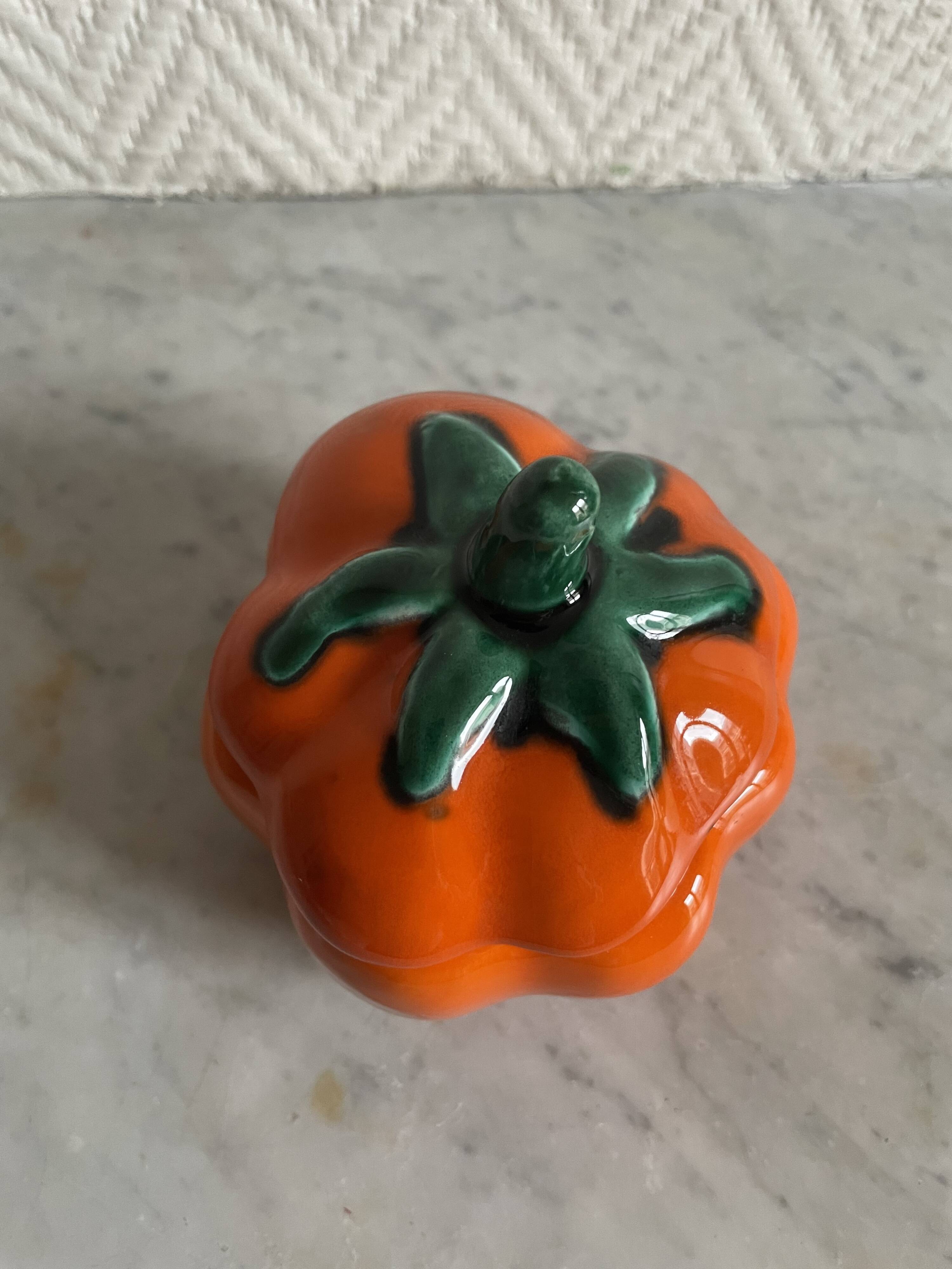 Ceramic tomato or pumpkin Vallauris