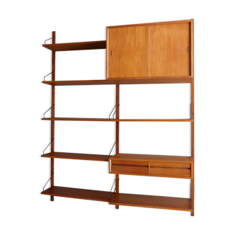 Danish teak royal wall unit by Poul Cadovius, 1960s