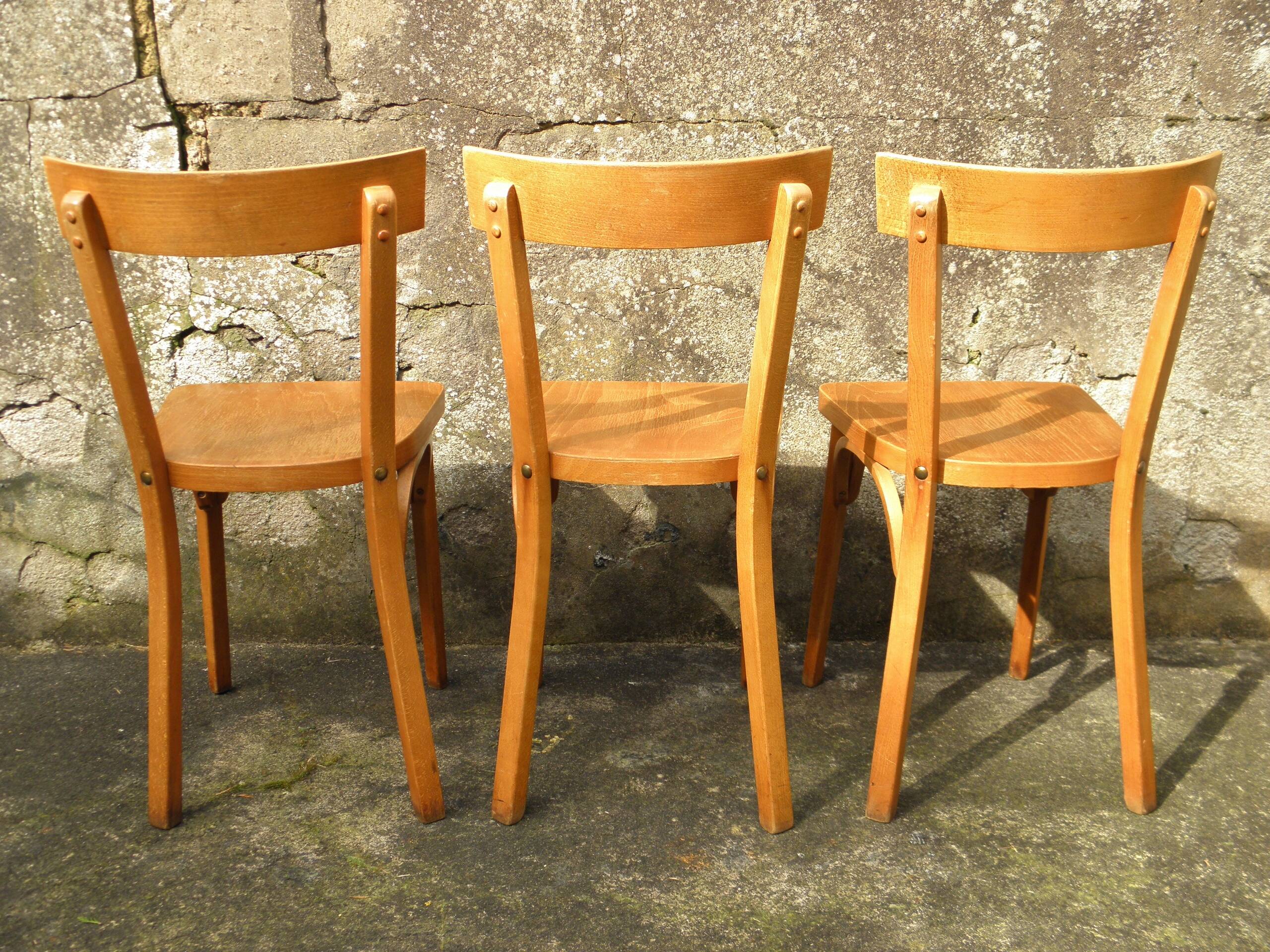 Set of 6 Baumann bistro chairs n° 18