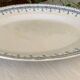 Old oval dish in earthenware by Gien, Byzantium model