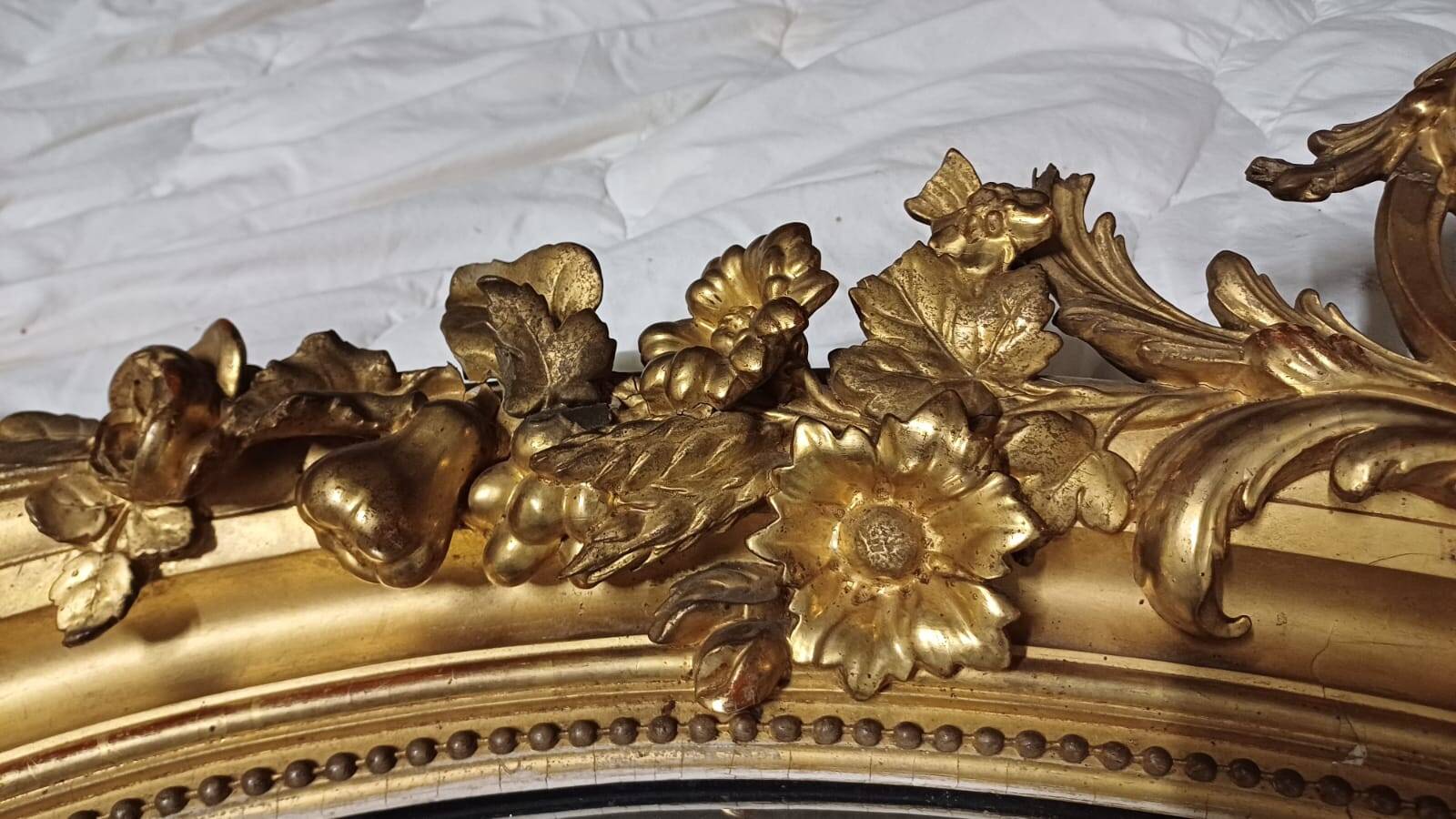 Miroir ovale Napoléon III