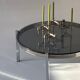 Table basse, chrome et verre fumé, 1970