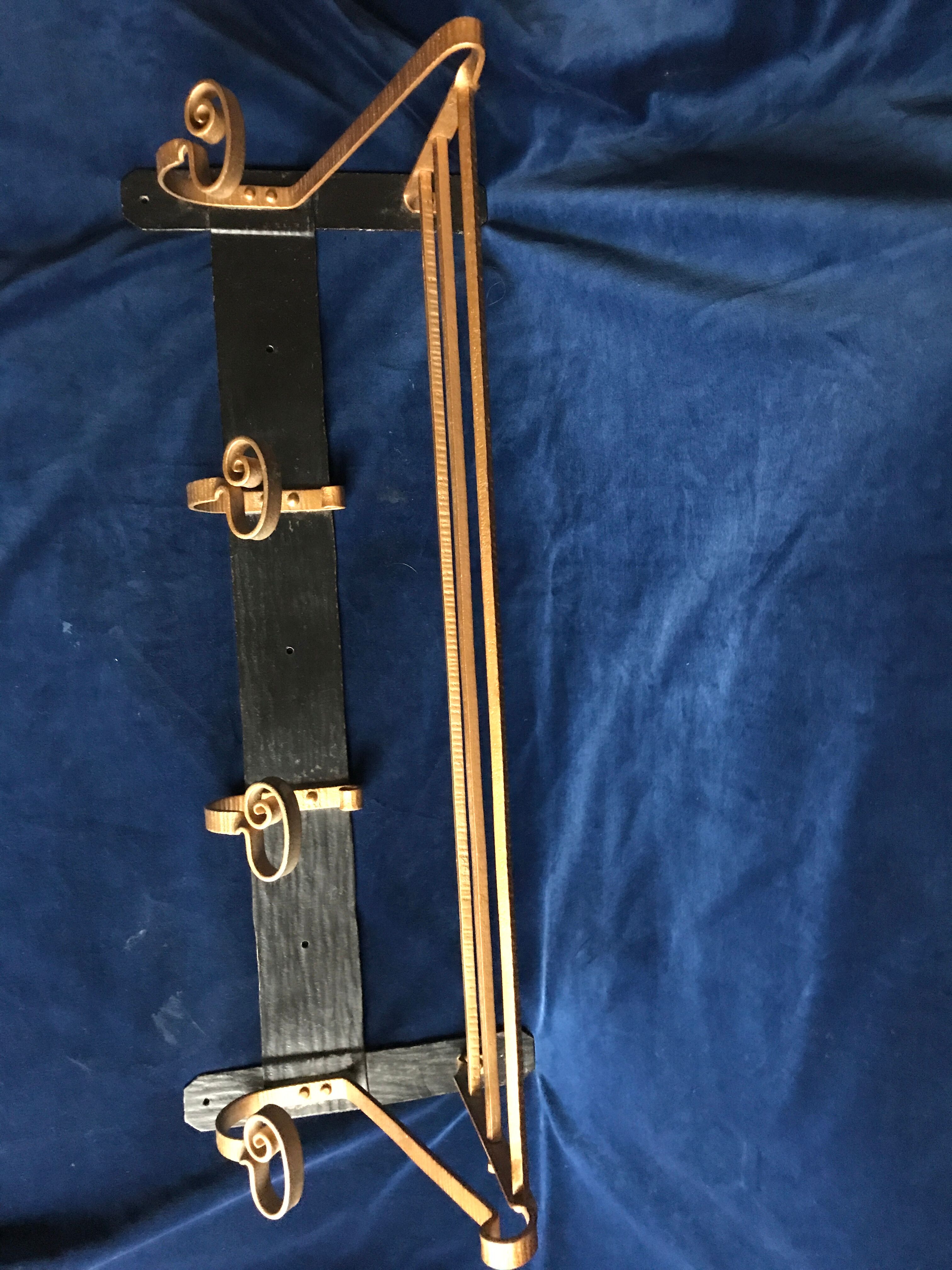 Portemanteau vintage en fer forgé