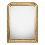 19th C Louis Philippe Mirror with Leaf Etchings