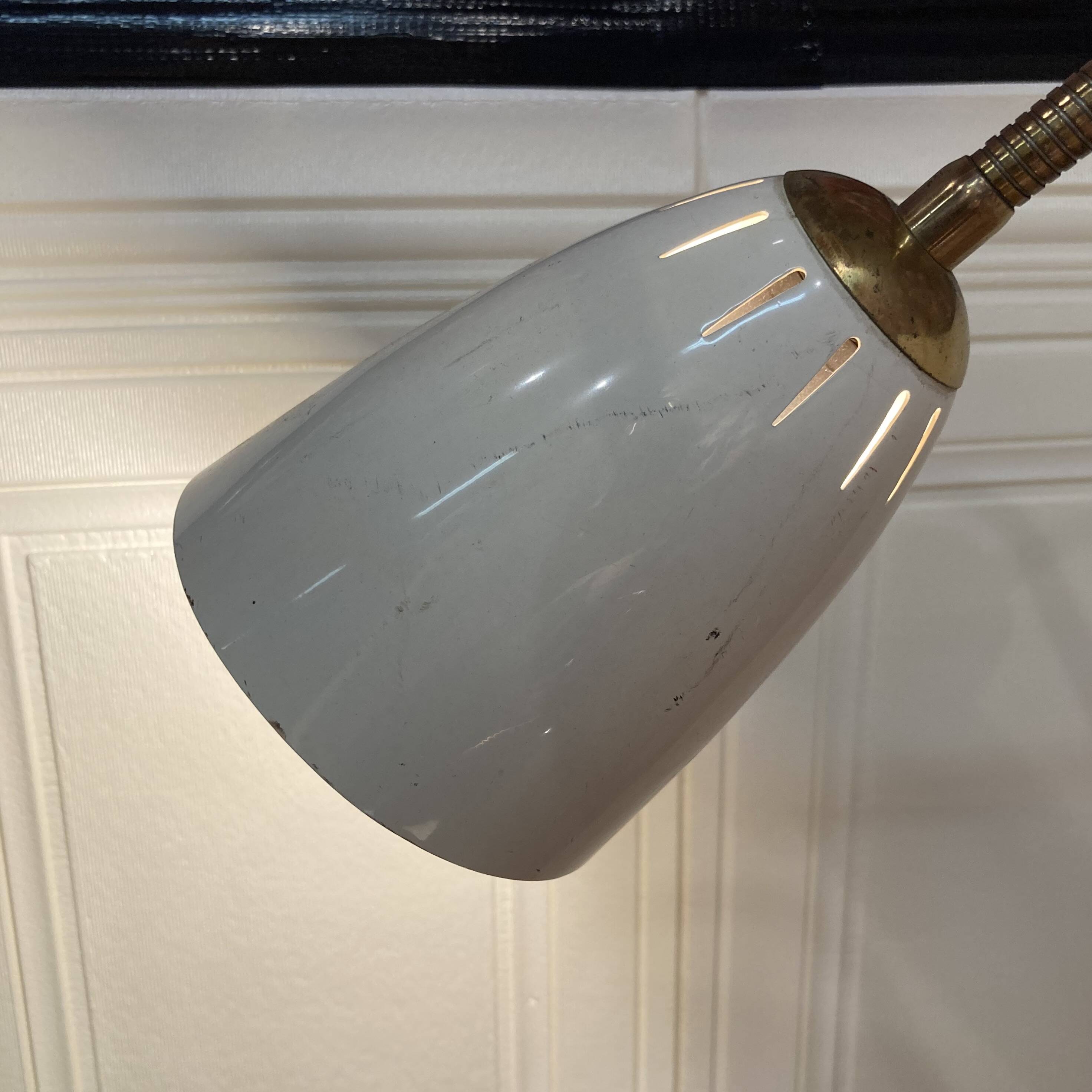 Pair of large modular scandinavian design wall lights from the 1950s.