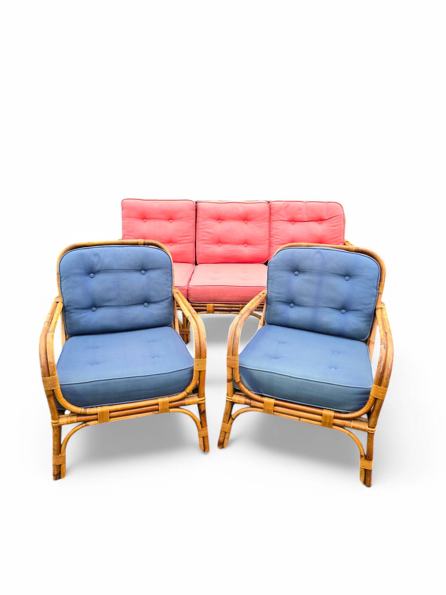 3-piece rattan living room