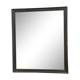 Mirror in black molded wood 109x93 Napoleon III era
