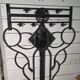 Art Deco coat rack wardrobe in wrought iron from the 1930s.
