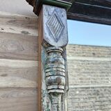 Burmese teak mirror