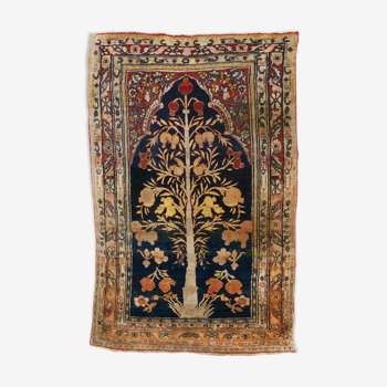 Tapis persan ancien fait main tabriz  107 x 72 cm