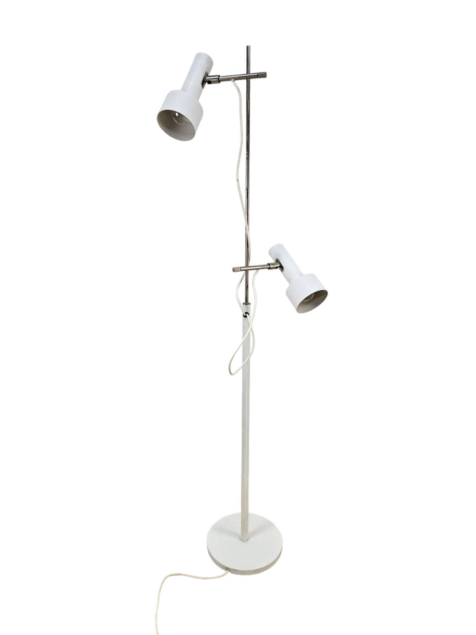 Lampe de sol blanche, Allemagne, années 1960.