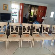 6 chaises contemporaine pour salle à manger.