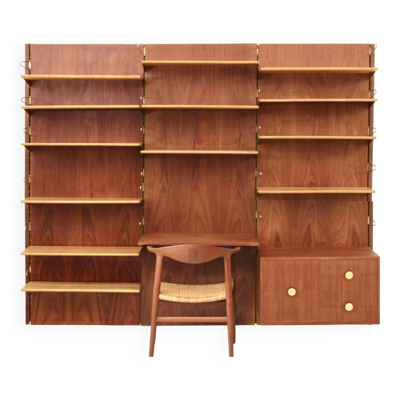 Bibliothèque modulable BO71 en teck de Finn Juhl