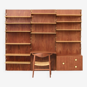 BO71 modular teak bookcase by Finn Juhl