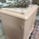 Beautiful pastel pink art deco bedside table