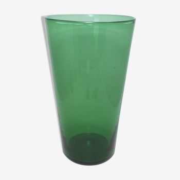 Vase floor green glass