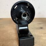 Industrial Brown Bakelite Wall Light with Milk Glass, 1960s