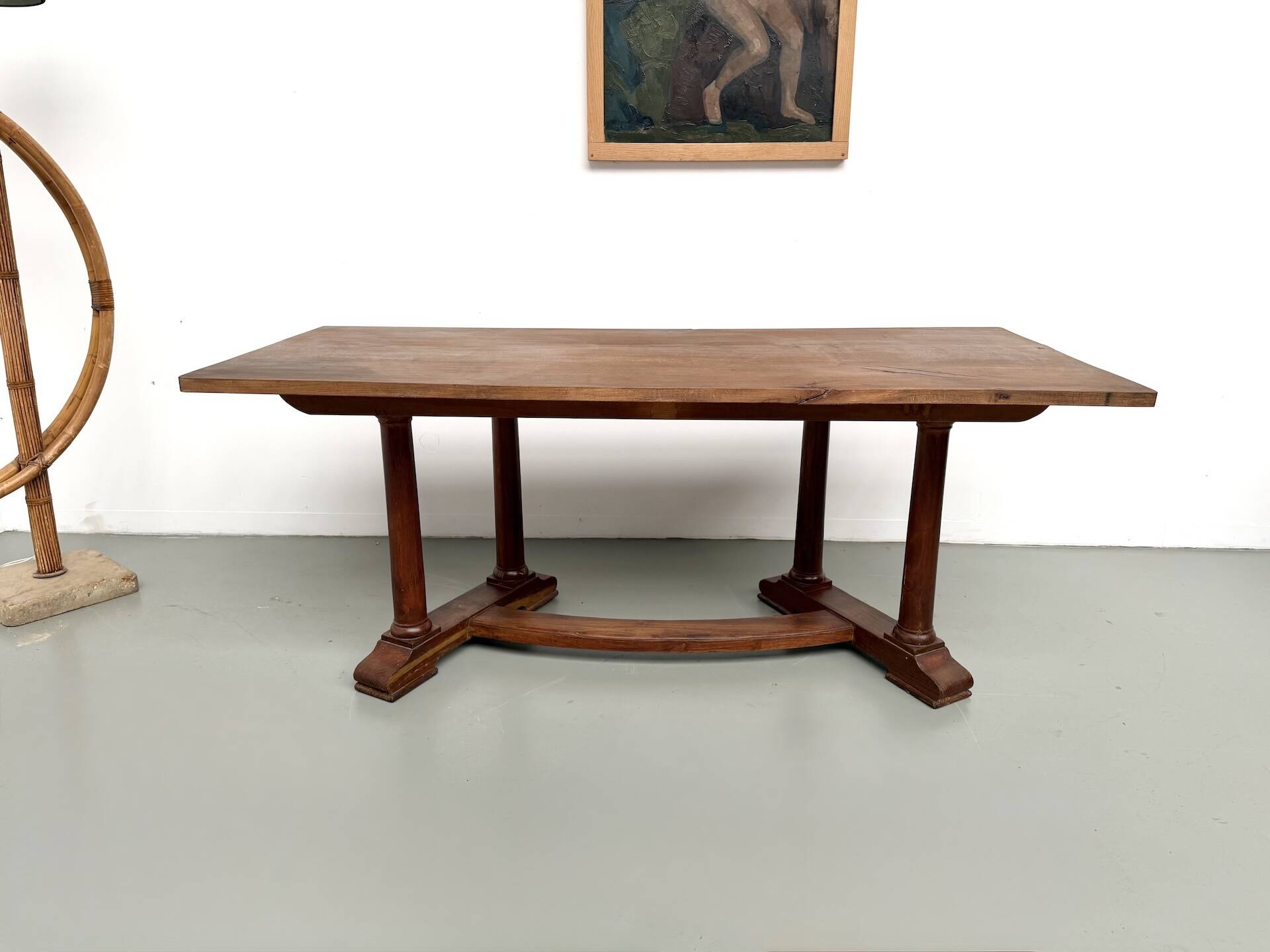 Art Deco dining table or desk in oak and beech – 1930s