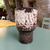 Brutalist style ceramic vase