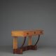 Coiffeuse basse Art Déco en bois d'érable, années 1930