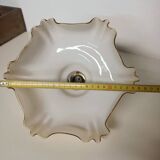 Beige opaline ceiling light in uraline