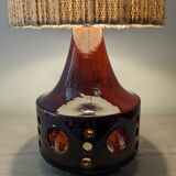 Glazed ceramic floor lamp from the 60s/70s