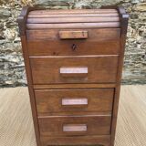 Office furniture, wooden sliding curtain filing cabinet