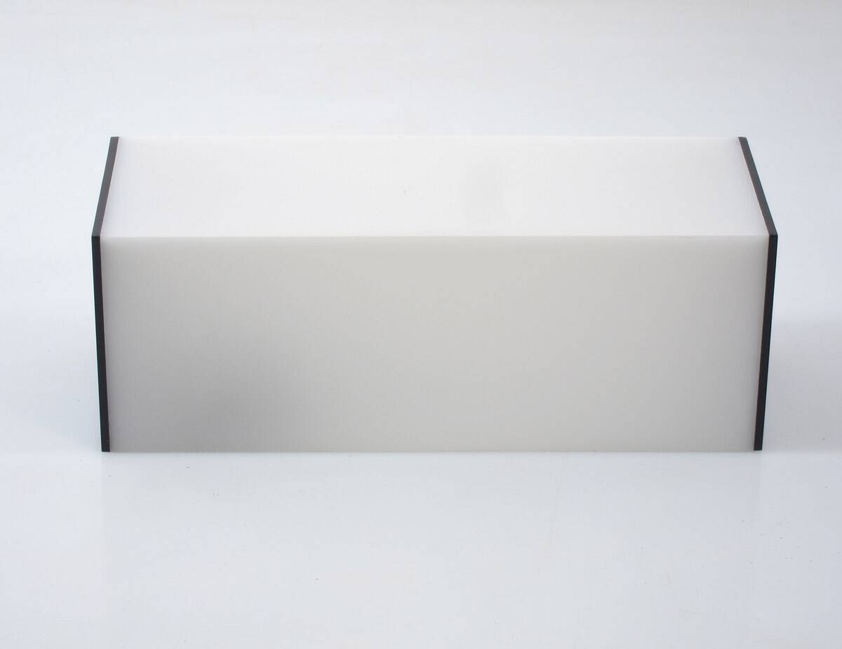 Minimal vintage sixties perspex bathroom light