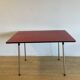 Red formica table