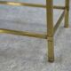 1950s brass and smoked glass coffee table