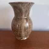 Vintage Artisanal Vase in Speckled Ceramic – Handmade (H 14cm)