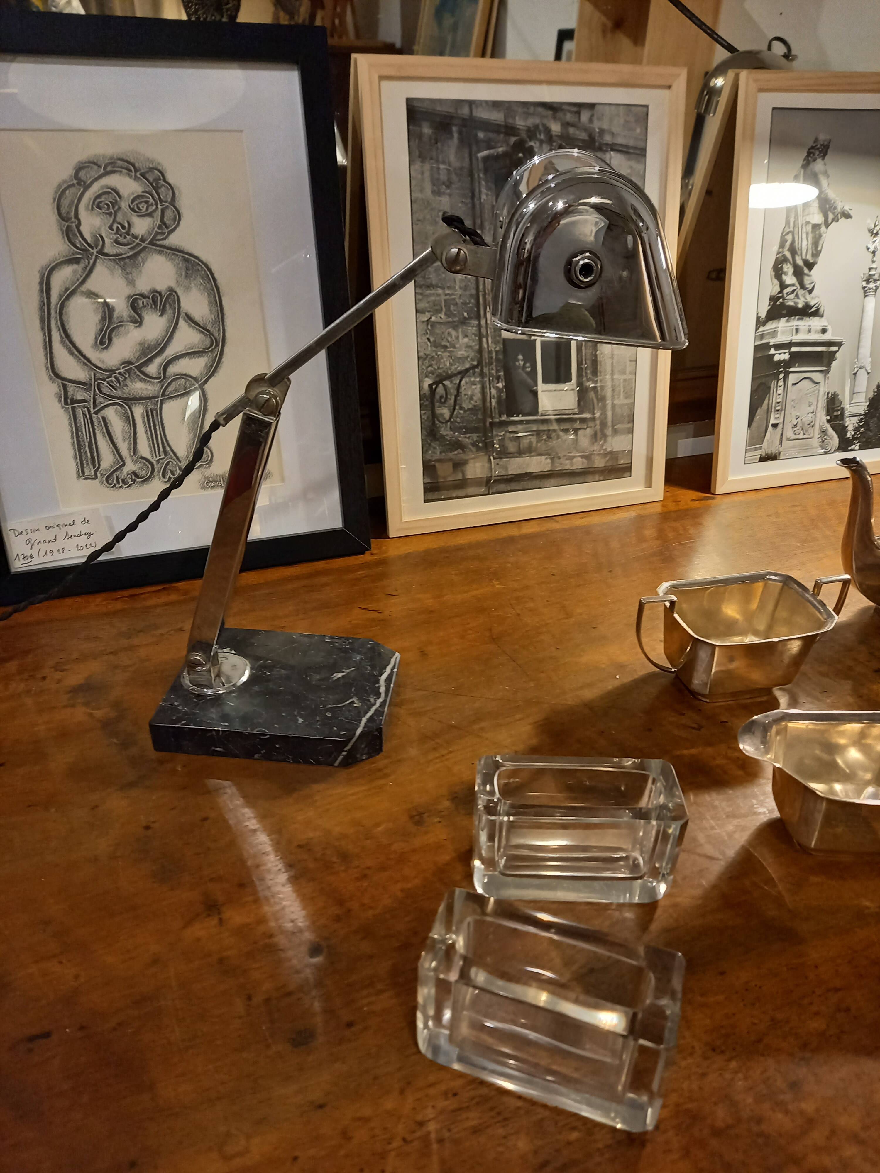 Art deco “Pirouette” desk lamp for Fare, 1930s