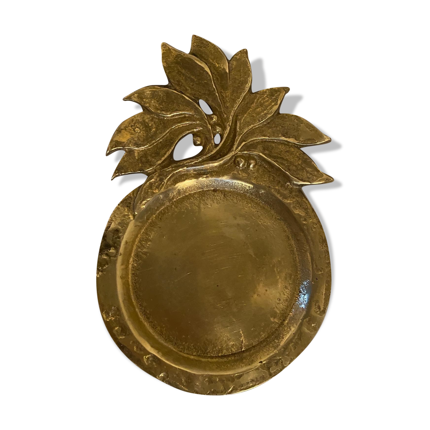 Pocket vacuum/cup in old gilded bronze