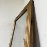 19th century rectangular gilded channel mirror