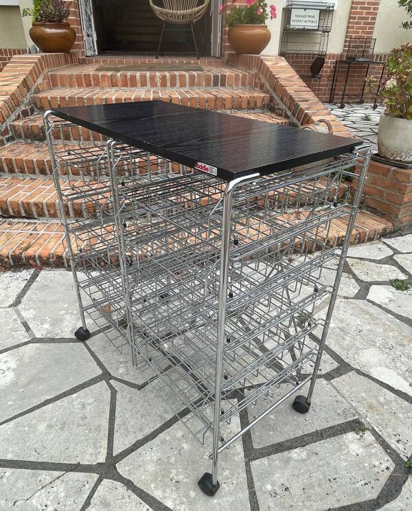 Desserte casier à roulettes vintage Caddie