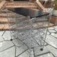 Vintage rolling cart dessert trolley