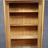 Antique Biedermeier style walnut wardrobe – Gendarme hat pediment