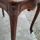 Louis XV style mid-style table in solid walnut
