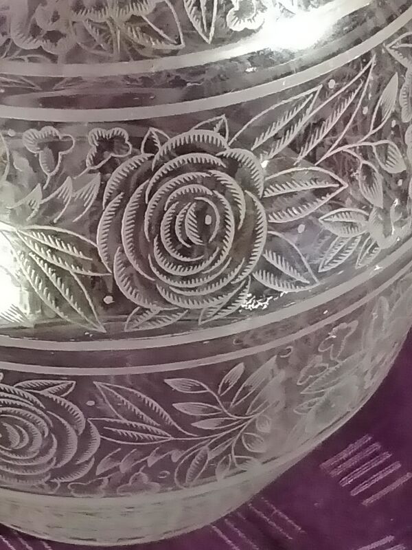 Vase art déco cristal signé Baccarat