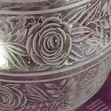 Art deco crystal vase signed Baccarat